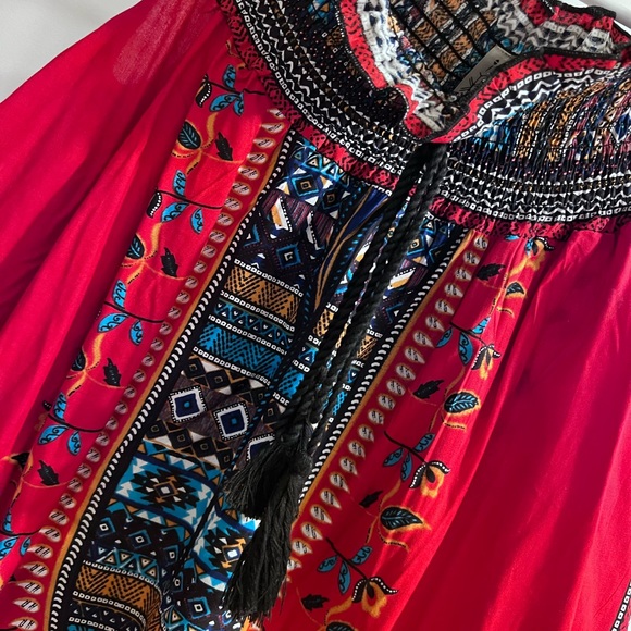 Mexican themed off the shoulder blouse - Picture 6 of 7